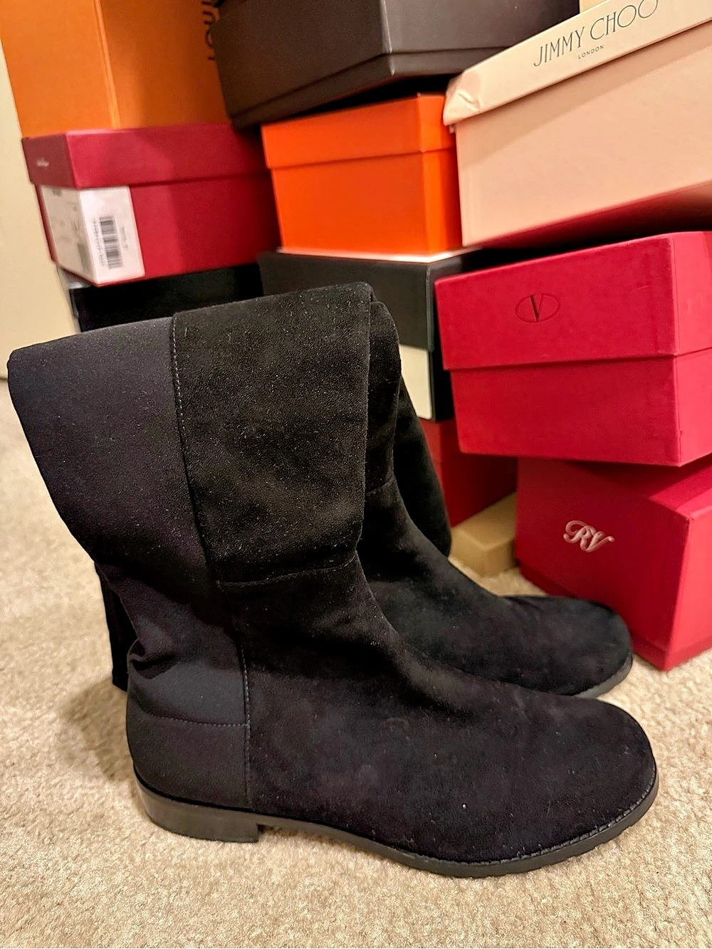 Stuart Weitzman 5050 Over-the-Knee Boot Over-the-Knee Boots Black US 7